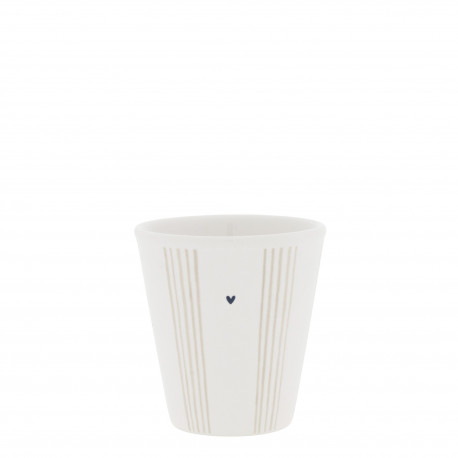 Hrnek Small Stripes Natural, béžová, 80 ml