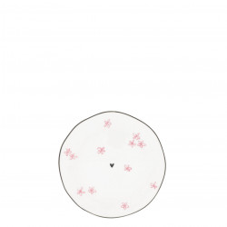 Dezertní talíř Rose Little Flowers, růžová, 13 cm