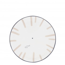 Talíř dezertní Big Stripes, béžová, 19 cm