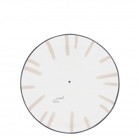 Talíř dezertní Big Stripes, béžová, 19 cm