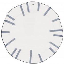 Talíř Blue Big Stripes, modrá, 27 cm