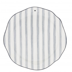 Talíř Blue Small Stripes, modrá, 23 cm