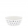 Miska Blue print dots, modrá, 140 ml