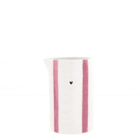 Mlékovka Rose Big Stripes, modrá, 6x10 cm