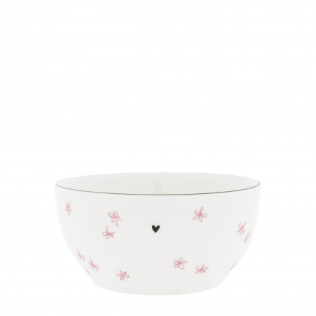 Miska Rose Flowers, bílá, 600 ml