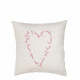 Povlak na polštář Heart Rose, růžová, 50 cm