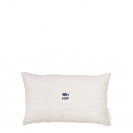 Polštář Fish in blue, modrá, 50x30 cm